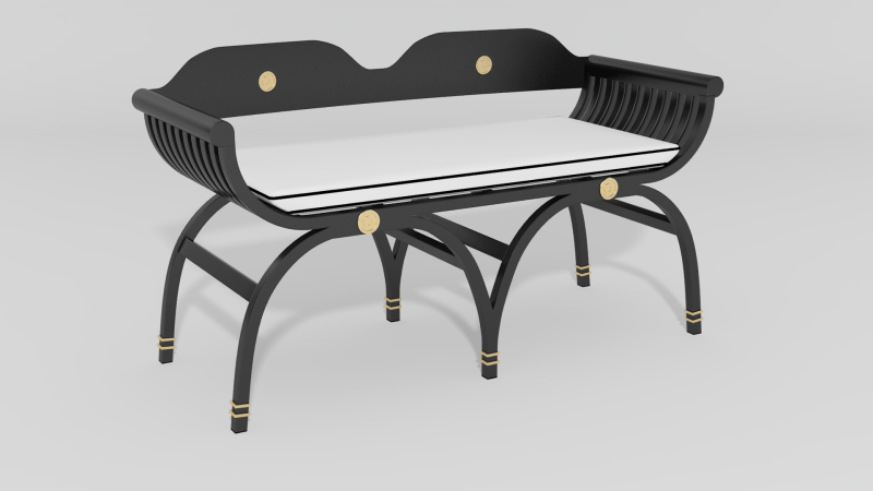 Item #4602, Centurion Curule Settee
