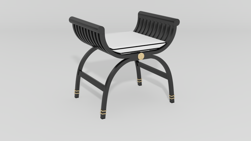 Item #4605, Centurion Curule Backless Chair
