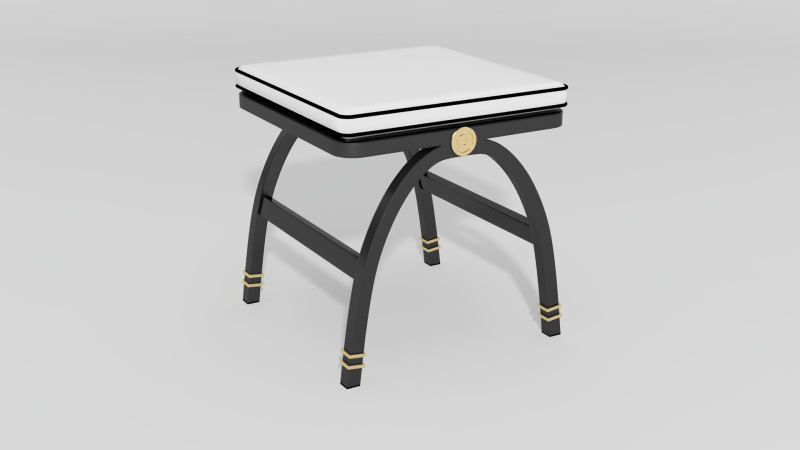 Item #4606, Centurion Curule Ottoman