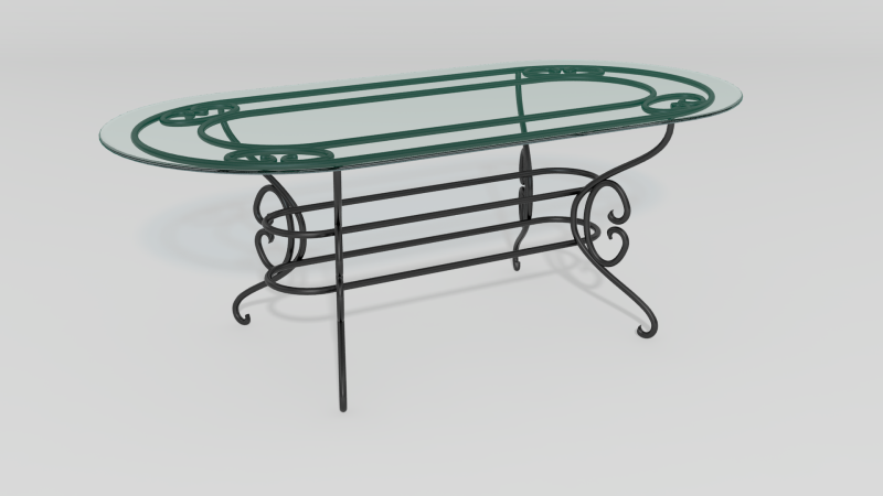 Item #4916, French Country Coffee Table Base