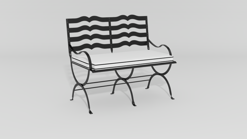 Item #5302, Avignon Settee