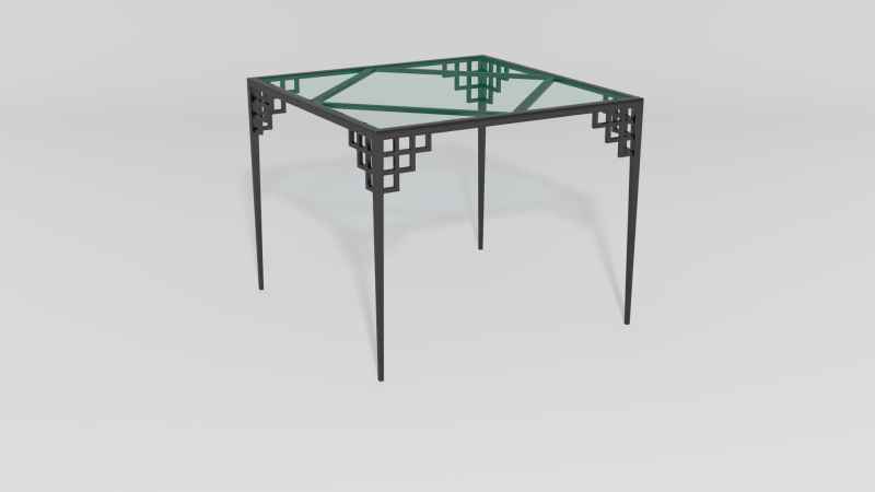 Item #5417, Manhattan Tea Table