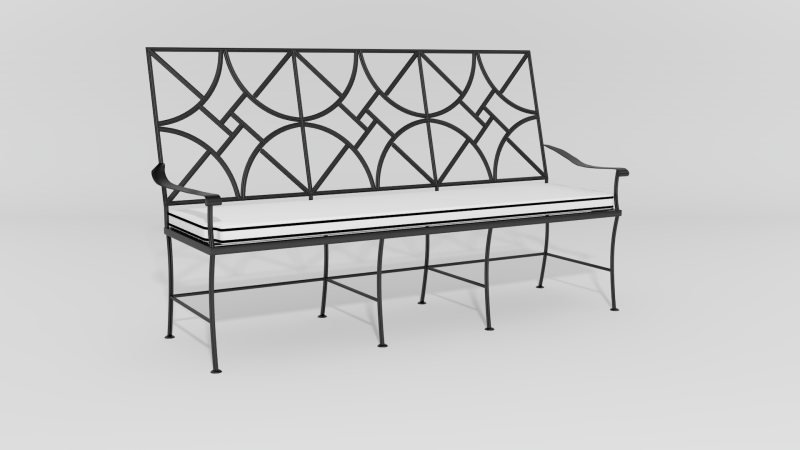 Item #5600, Highstreet Chippendale Bench