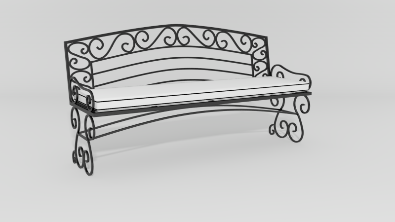 Item #5700, Tuscany Garden Bench
