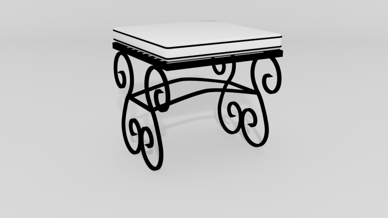 Item #5709, Tuscany Ottoman