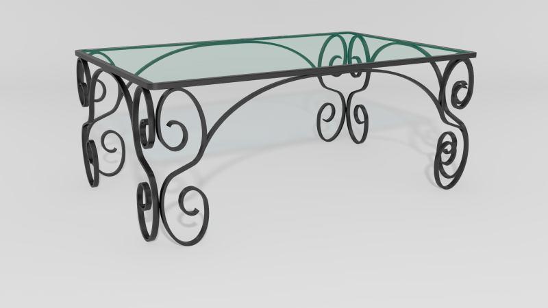 Item #5725, Tuscany Rectangular Dining Table Base