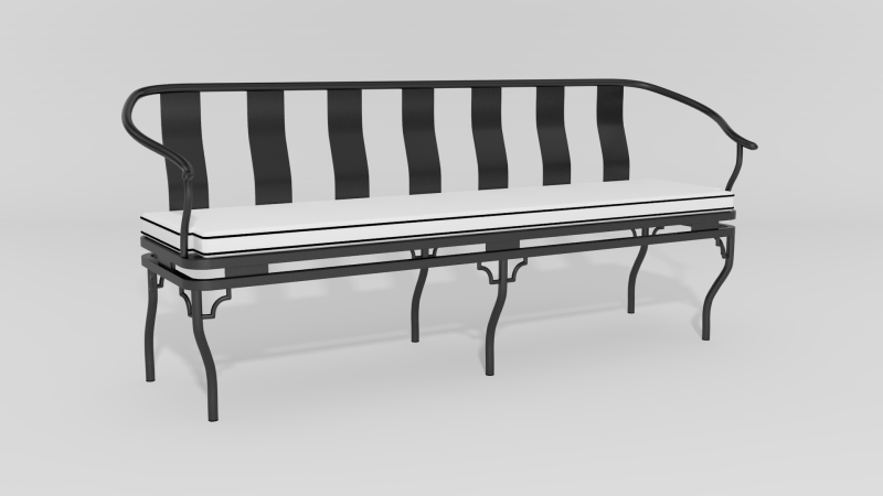 Item #5900, Ming Garden Bench