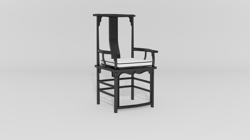 Item #5906, Ming High Back Armchair