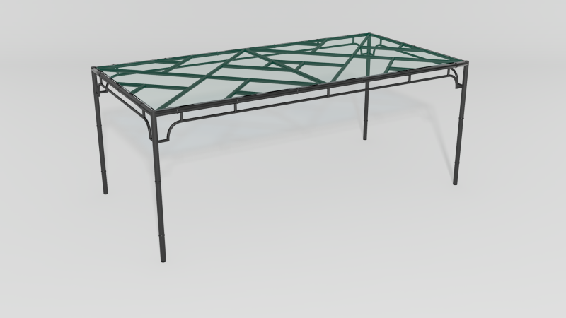 Item #6010, Faux Bamboo Dining Table Base