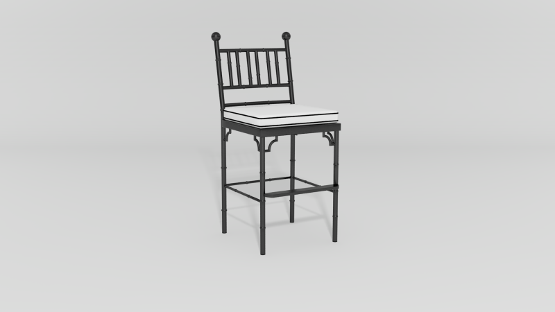 Item #6028, Faux Bamboo Counter Stool