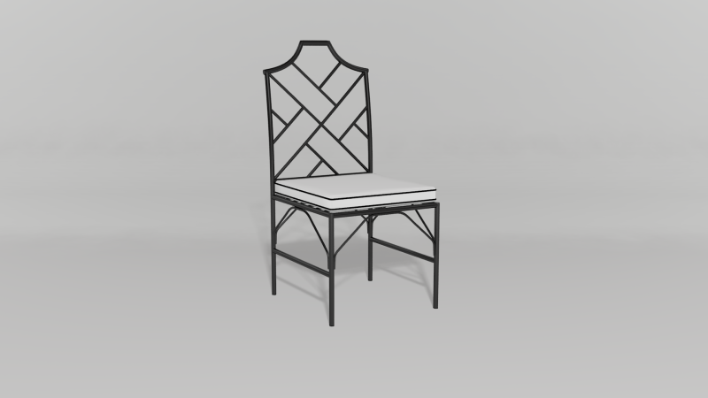 Item #6306, Chinese Chippendale Side Chair