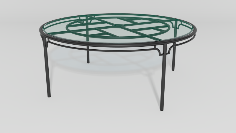 Item #6332, Chinese Chippendale Circular Cocktail Table Base