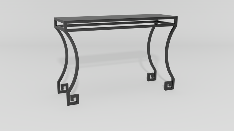 Item #6407, Greek Key Athena Console
