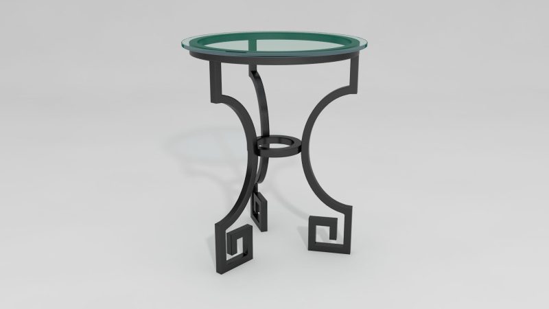 Item #6441, Greek Key Cafe Table Base
