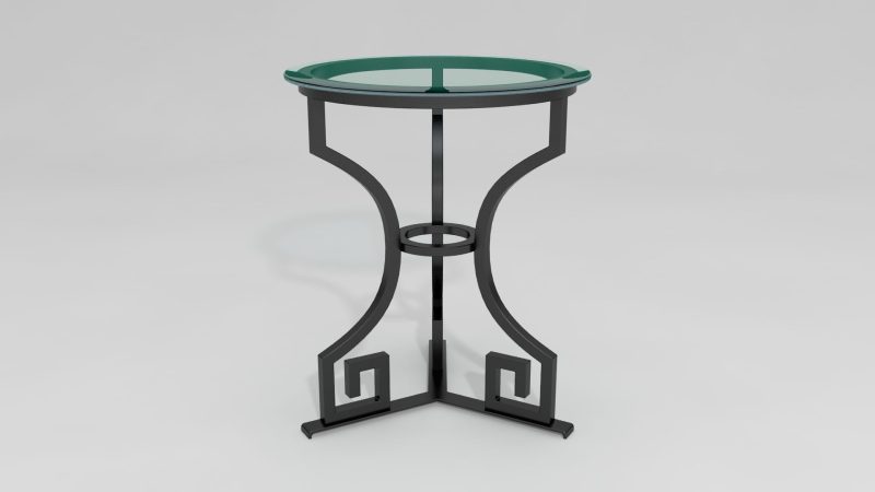 Item #6443, Greek Key Night Stand Base