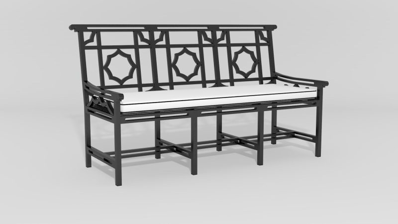 Item #6800, Mandarin Garden Bench