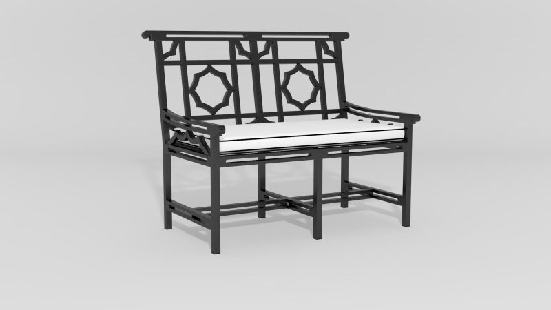 Item #6803, Mandarin Settee