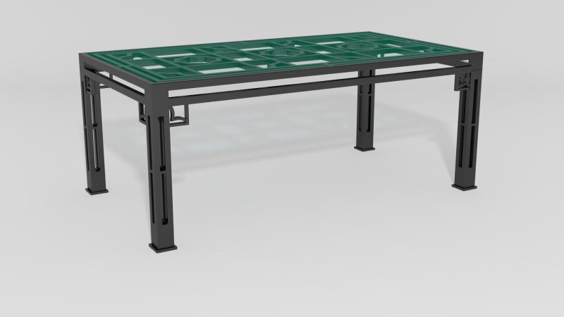 Item #6807, Mandarin Dining Table Base