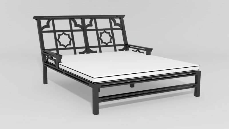 Item #6820, Mandarin Double Recamier