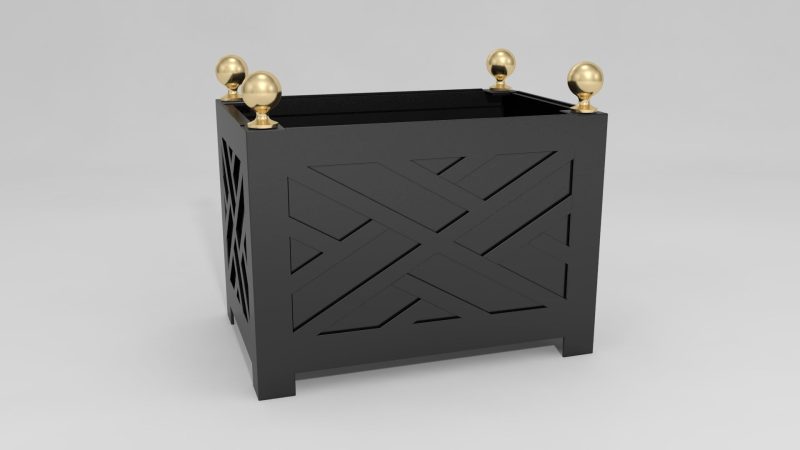 Item #7150, Chippendale Oblong Tree Box