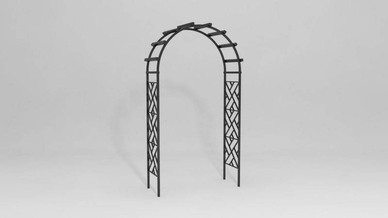 Item #7350, Chippendale Arched Garden Arbor