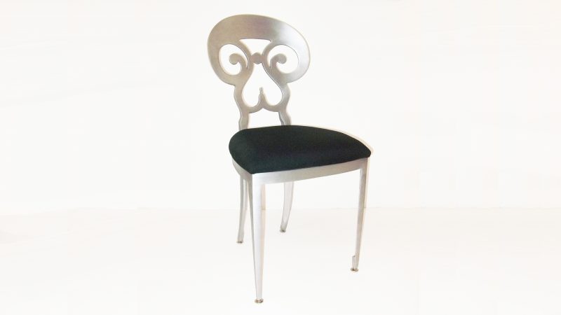 Item #4020, Biedermeier Side Chair - Antique Brushed Satin