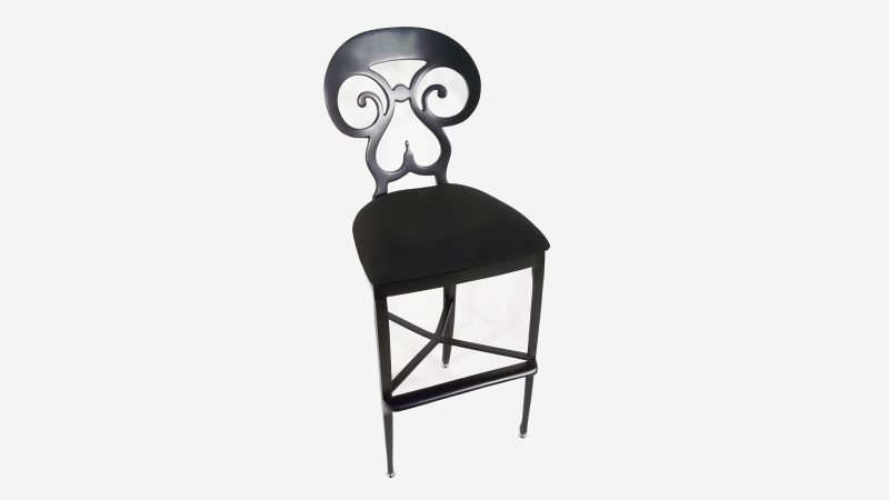 Item #4052, Biedermeier Barstool - Painted