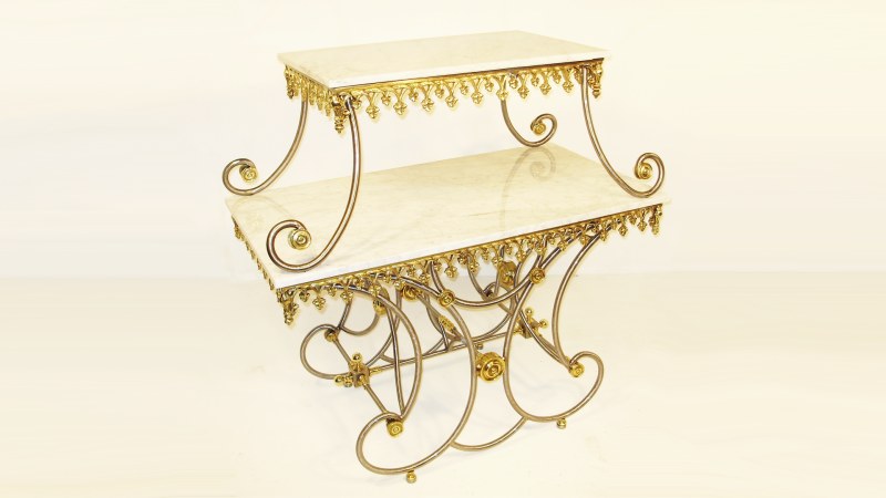 Item #5013 French Pastry Buffet Table - Base Only