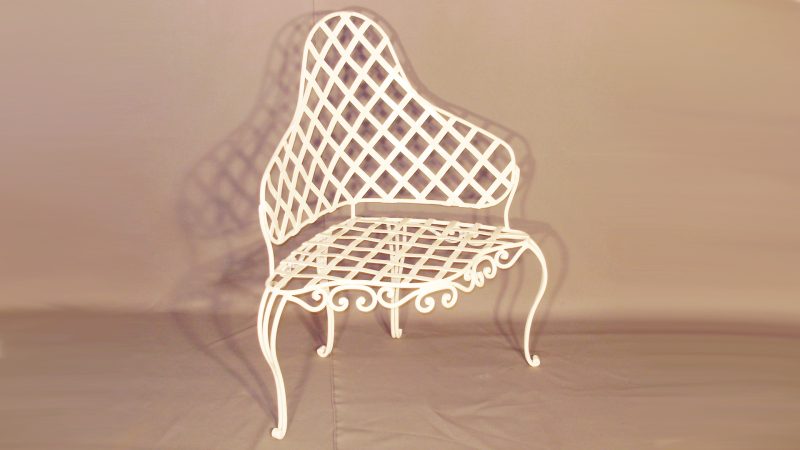 Item #5802, French Provincial Corner Chair