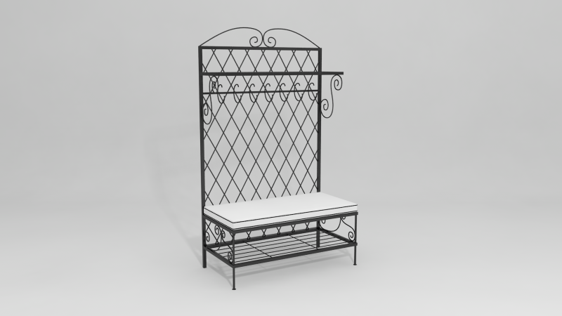 Item #5810, French Provincial Coat Rack