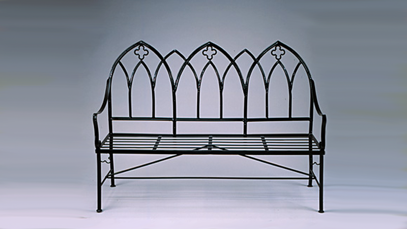 Item #6200, Gothic Garden Bench