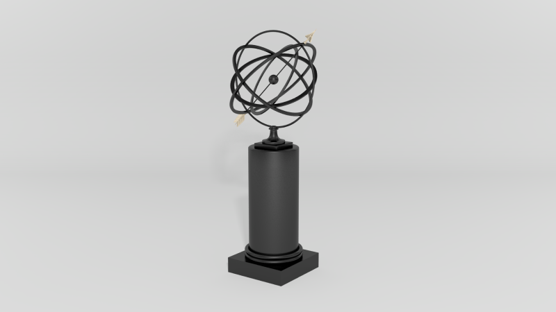 Item #7002, 24" Garden Armillary with Pedestal Column
