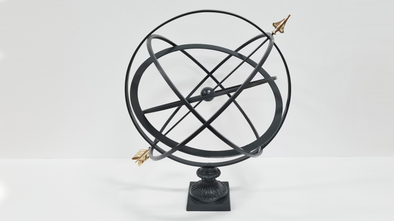 Item #7045, 30" Garden Armillary with Fluted Base