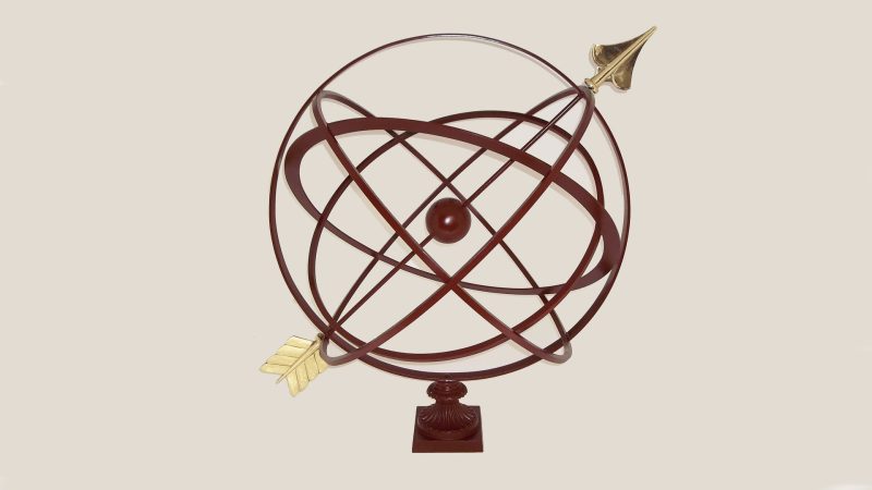 Item #7060, 48" Statement Armillary with Fluted Base