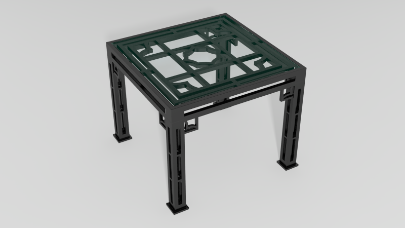 Item #6804, Mandarin Tea Table